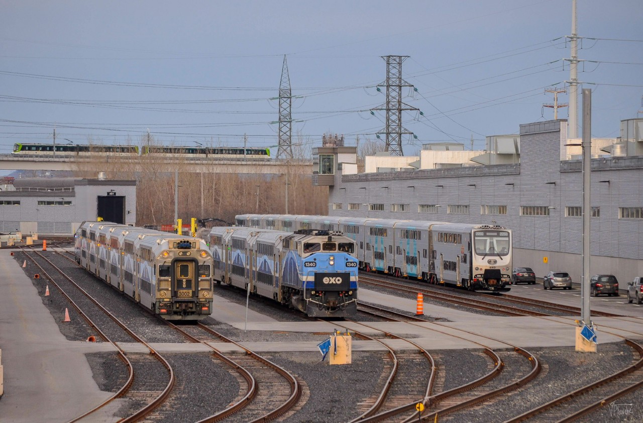 On March 5, 2024, an MA Line's EXO train leaves the maintenance center and heads empty towards Central Station