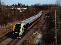 VIA 35's run from Quebec City is nearly done as it approaches Ottawa Station.