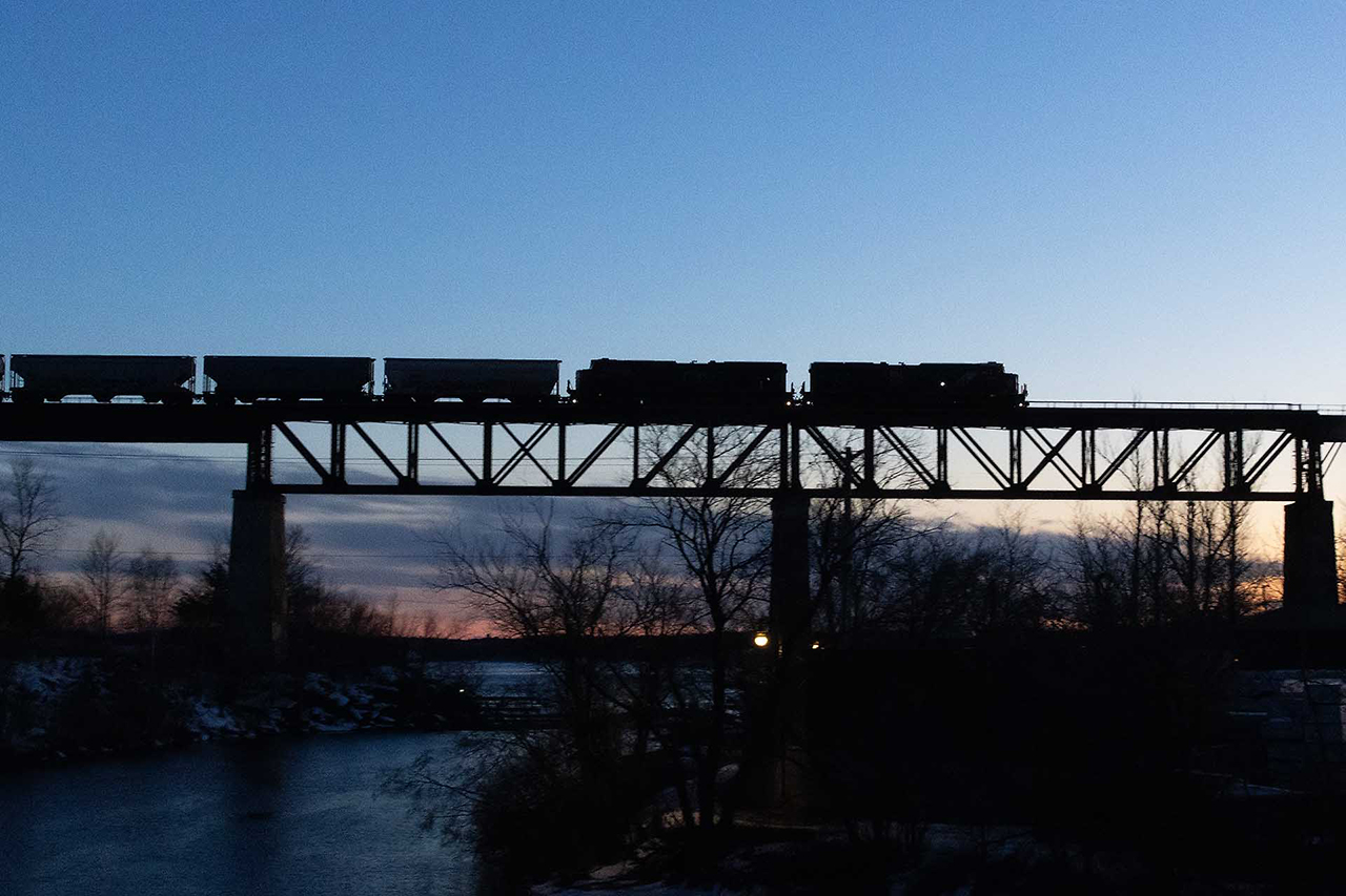 Sunset in the Sound.