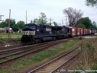 I Caught NS 327-19 with NS C40-9W 8963 and NS C40-8 8753 passing through Highbury as they were heading to London and onto the Talbot Sub for St. Thomas.