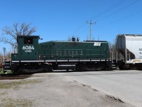 LDSX 6084 is occupying Thorold Townline Road while performing switching duties at the OXYVinyls Canada plant on the outskirts of Niagara Falls. The dark green paint scheme is a nice change for that of sister unit LDSX 6089.

http://www.railpictures.ca/?attachment_id=51484


