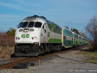 Today GO ran extra trains between Toronto and Niagara Falls for the Solar eclipse on April 8/24. A westbound GO Train with GO 662 approached Jordan in the evening. There were also two more GO trains scheduled from Niagara Falls later in the evening. 