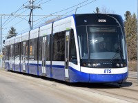 Beautiful sunny day today, why not take some LRT photo's. The tracks are only a couple of blocks away. The particulars, taken at 14:50 with a manual focus Nikon type C 85mm F1.8 non AI (converted by Nikon to AI) H-C auto lens mounted on a D810 (ISO 200, f/8 @ 1/640th). Yeah, I kinda like the "set it and forget it" with the focus, feels like past times with my Canon AE-1 program. :^)