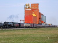 The Empress eases into Vulcan for a service stop on a shakedown run to Lethbridge.  