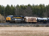 I believe this is the first CSX heritage unit to come into Canada. This train certainly had a large following. Sadly, this unit was vandalised the next morning in Oshawa. I really don't get the motivation spray-paint everything. 