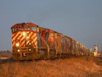 BCOL 4642 and CN 2522 ride off into the setting sun at 2007 on a beautiful spring afternoon. 