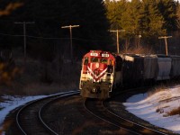 On a gorgeous March day, OSR's Woodstock assignment is seen pulling a lift from the CP down the Galt main. They would drag the lift to the yard at Woodstock, cut off, and proceed light engines back home to Salford. Since then, RS-18, 181, has been sidelined, leaving 182 as the only remaining operational MLW on the OSR. 