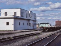 <br>
<br>
….oh ! ... The  Rock.....
<br>
<br>
Terra Transport station at Bishop's Falls
<br>
<br>
 August 3, 1982  Kodachrome by S.Danko
<br>
<br>

