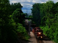 CPKC G95 is returning from the South Shore with CP 3099 & CP 3035 for power.