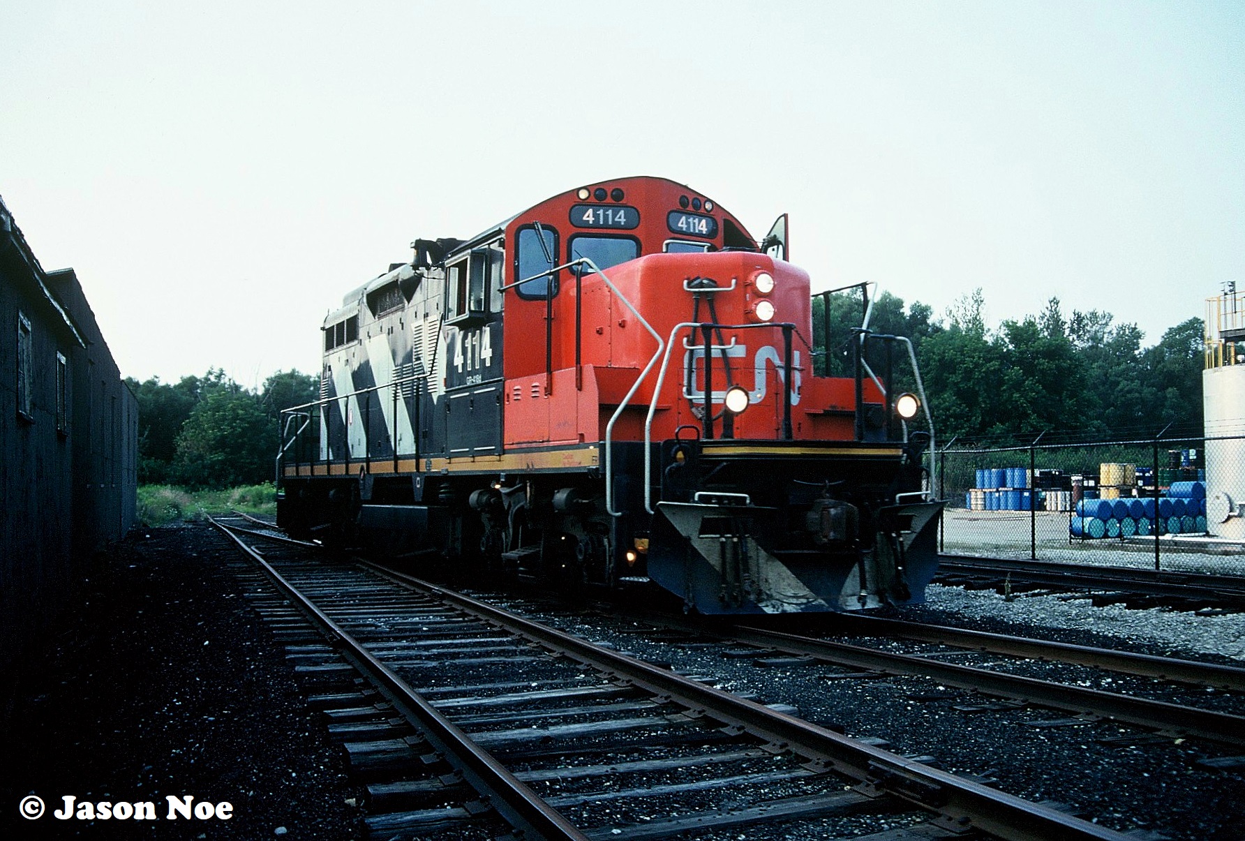 Railpictures.ca - Jason Noe Photo: On a humid August evening, the CN 15 ...
