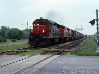 CN Westbound at Port Robinson East on the CN Stamford Sub.