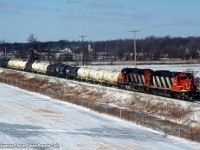 CN 740 with CN SD40 5217 and CN SD40 5217 at Robbins on the CN Stamford Sub.