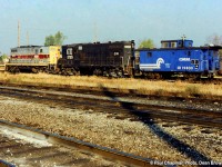 CR (Ex Erie Lackawanna) GP7 5929 and CR GP7 5795 at Fort Erie, ON