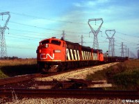 A brace of CN F units returning from switching the Nanticoke Steel mill