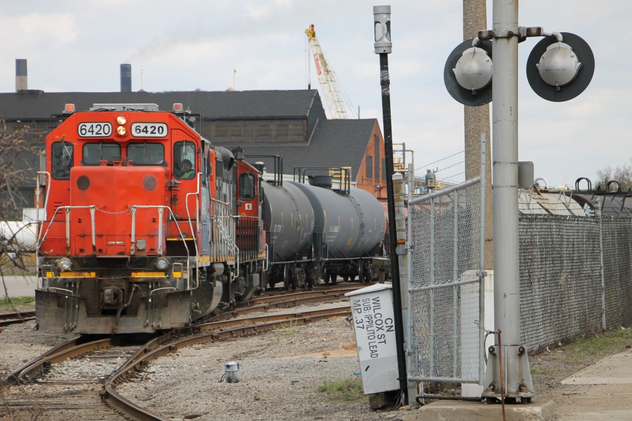 0700 Hamilton Job ready to head back toward the N&NW Spur.