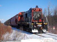 TRRY S-13u 108 Heads Southbound on the TR Harbour Spur at Barrick Rd.