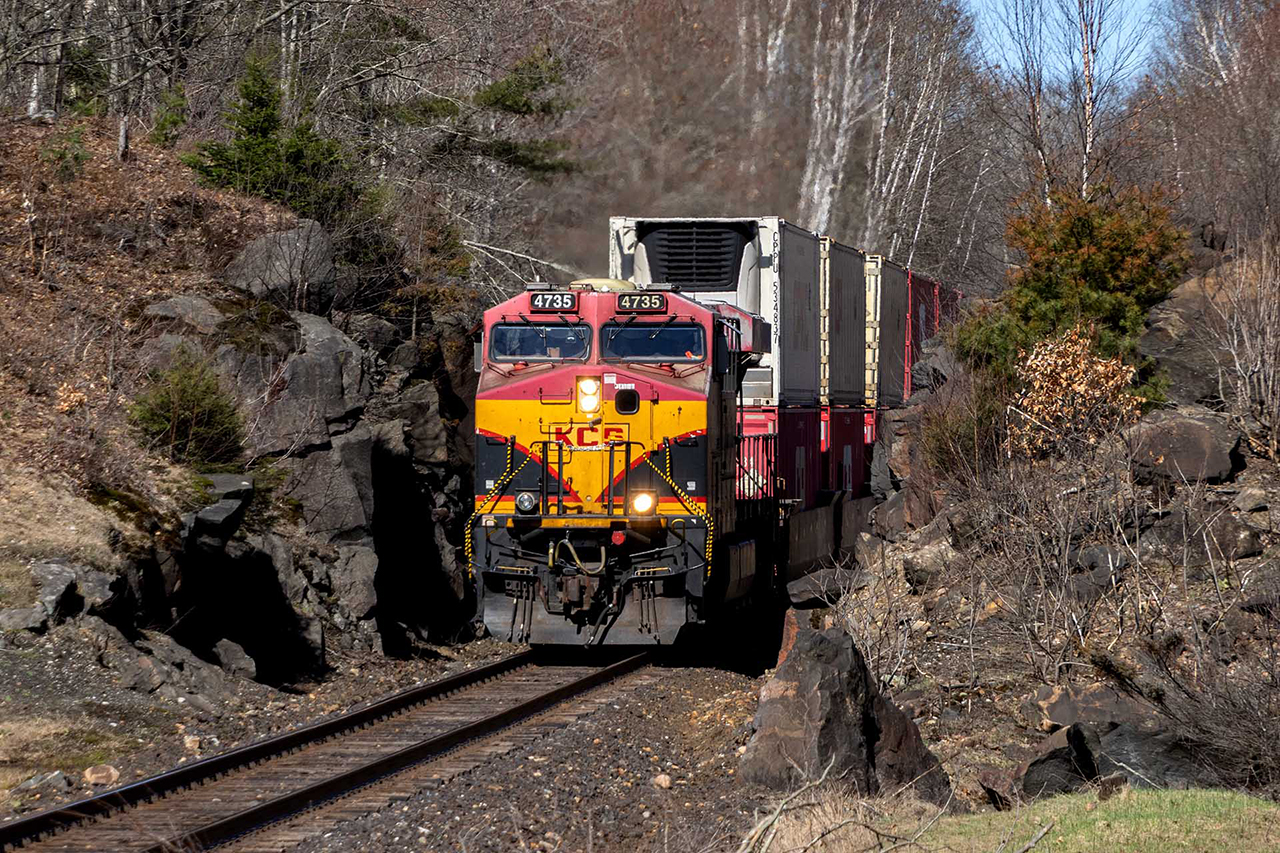 My first encounter with KCS leading on the Parry Sound Sub (making me the very last one ever to accomplish it). I can think of no better (well, maybe the mountains) as a backdrop than the Canadian Shield, reminded; again, of the incredible challenges of building this in the 1880's.