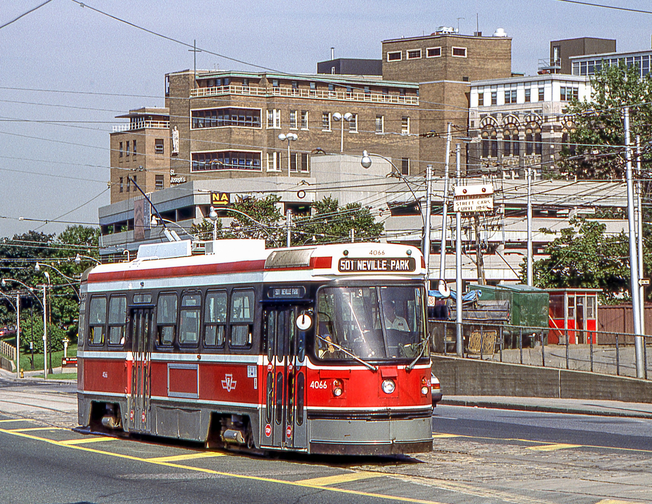 TTC 4066 is in Toronto in August 1987.