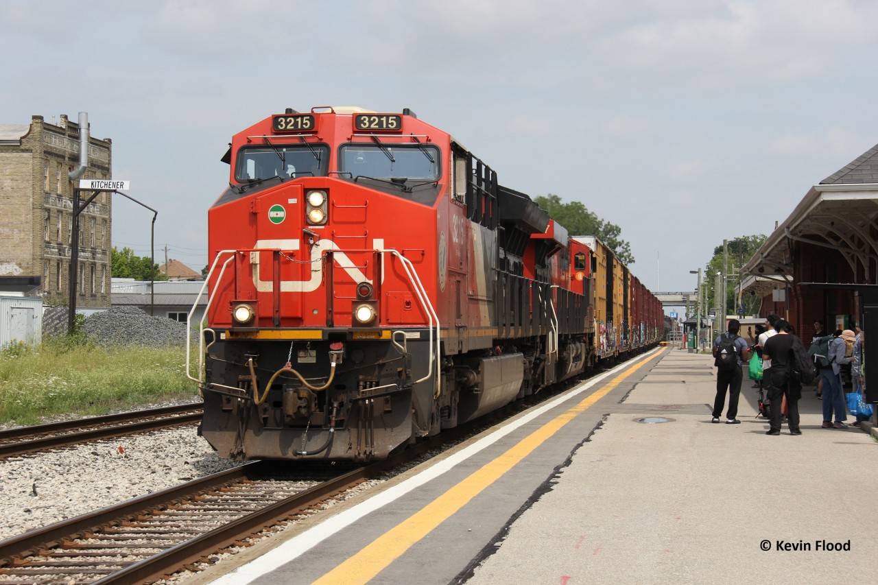 Finally some detours. A somewhat major derailment took place on the Dundas Sub the morning of July 25, 2025. Reportedly 40 or so cars from M383 jumped the tracks early in the morning between Paris and Brantford. This triggered some detours over the Guelph Sub totaling 5 trains: VIAs 70, 72, 75, & 79 and CN M397 (pictured). It doesn't compare to the Feb. 2003 detours which saw several freights detour over the Guelph. With Metrolinx, it's nice to have at least one freight detour. The last time I shot detours over the Guelph Sub was Feb. 2008. At least two eastbounds detoured, at least what I shot. I was tight on time for 397, so I had to get the station shot and one other shot in Baden. Others took to more aggressive chasing. Power for M397 was CN 3215-CN 3887 (matching "100 CN" units).