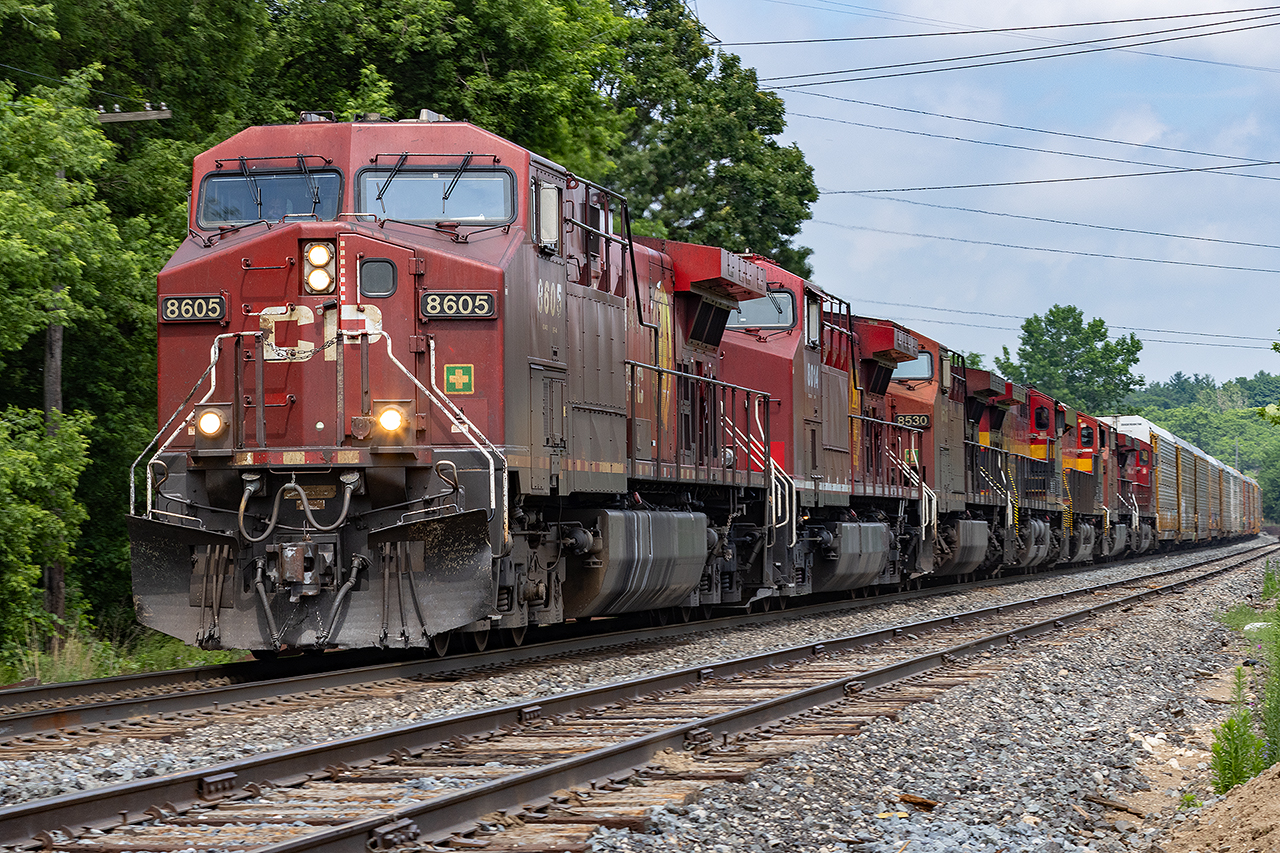 A seven-pack of Glorious Engines......something no one calls GEs. But not a GEVO in sight as all 7 are AC4400s and variants. Chicago must be a little short of power, assuming they all go through.