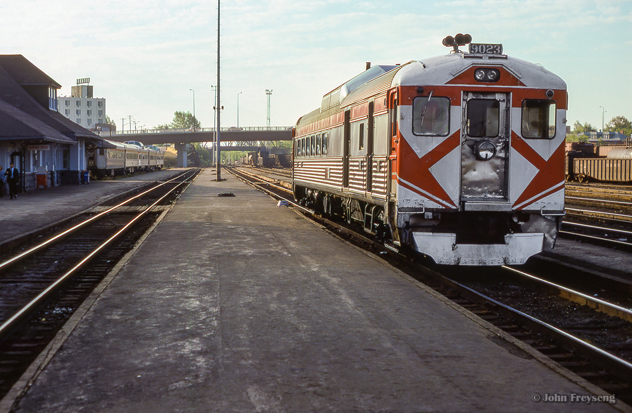 CP RDC-3 9023 sits at the Sudbury station, ready for its 0940 departure as train 417 for White River.

Scan and editing by Jacob Patterson.