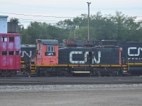 <b> Still hangin' around </b> <br>
CN 1379 Class GR-12y SW1200 is still sitting dead outside CN's Walker Yard diesel shop in Edmonton, AB on August 1, 2025. <br>
It hasn't moved too far from this spot over the last few years.