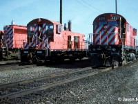 CP SD40-2 6039, SW1200RSu 1246 and C-424 4231 are pictured at CP’s Toronto Yard diesel shop in Scarborough, Ontario getting some attention by shop crews. The following year 1246, which was built as SW1200RS 8137, would be converted to Slug 1021.

