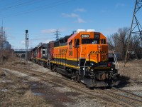 BNSF 2968 leads the 0700 Hamilton Job down the N&NW on their way to Triple M Metal.