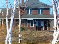 Looking toward the station from the lake side of the tracks. If I recall correctly, in 1975 Westree was an active station with a Day Operator/Agent with accommodations upstairs.