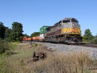 CPKC 132 makes good time from Buffalo to Toronto as it passes by Canyon Rd. in Campbellville with heritage unit CP 7012 on the point and a ratty KCS GE as a DPU. After all the heritage units released throughout CN and CP since 2019, the CP ones, especially in the script theme, are still my favourite.