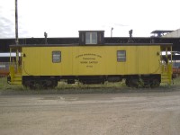 <b> 22 years ago today </b> <br>
Caboose CN RY22 (ex-CN 7xxxx) is confined to the CN Engineering Yard (Rail Yard) at Transcona (Winnipeg) MB as seen here on September 11, 2003. <br>
Wish I had copied the original CN running number stamped on the frame above the trucks. :-(