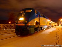 Back when VIA 95 still ran between Toronto and Niagara Falls Daily. On a cold winter evening, VIA P42DC 904, back when they were clean and new.