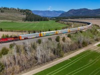 CPKC 9-149-21 works its way through Notch Hill with 46 autos for the coast. 

CPKC 9-149-21: CP 8162, CP 8905 – DP 1x1x0 – 46 cars