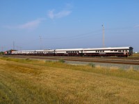 CN has been in the process of renaming their business car fleet, IC 800653 is now “Babine Mountains”, although the plaque inside the car still reads “Sanford Fleming”.  The Business Train was in town for a customer excursion between Scotford and Walker Yard. 