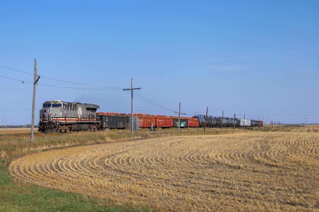 KCS 4859 and KCS 5014 highball through Pasqua with Broadview to Moose Jaw train 2E59-20.