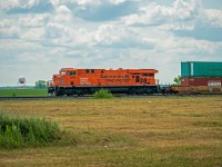 Every Child Matters passing by the Winnipeg airport, as edge closer to their downtown destination.