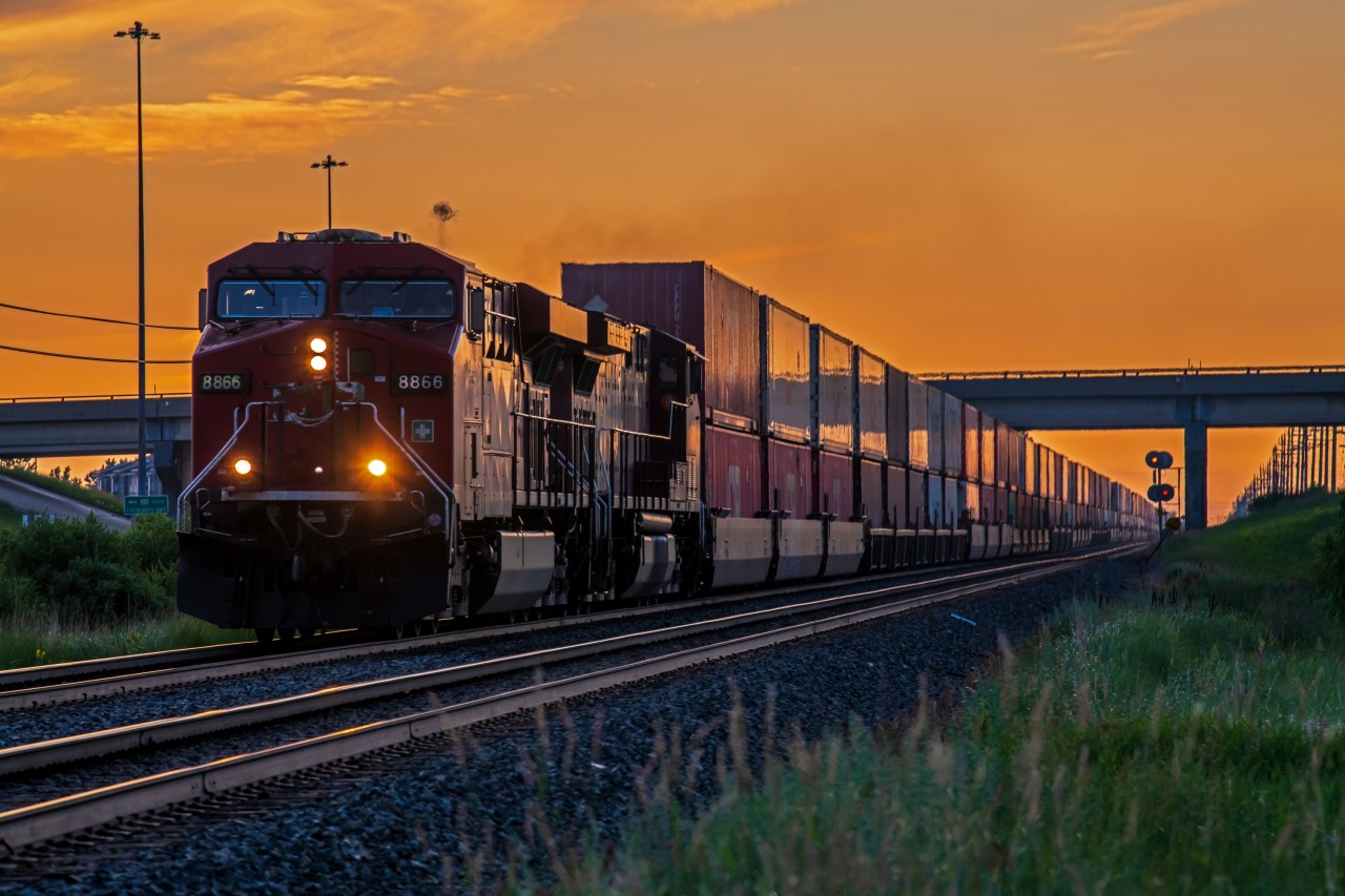 An early morning arrival into the East end of Winnipeg Manitoba