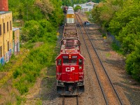 CP 4524 leads their way back into the CPKC Higgins yard under the Disraeli Freeway. Making their return from the daily Paddington yard job.
