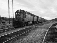 B&O GP40-2 4101 and SSB GP40 6764 at Montrose Yard.