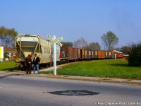 CN 550 is making a backup move on the CN Fonthill Spur.