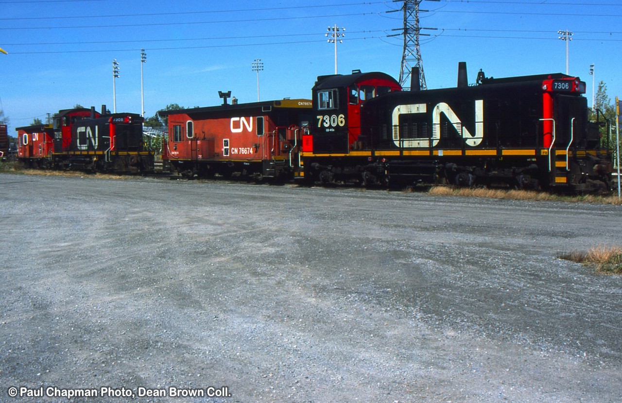 CN SW1200RS 7306 and CN SW1200RS 7308 at Merritton
