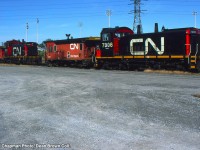 CN SW1200RS 7306 and CN SW1200RS 7308 at Merritton