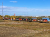 CN A 41851 02 makes its way down the old NAR with CN 5295, CN 5670, CN 2657 and CN 5321. 