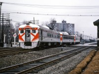 Shortly after <a href=https://www.railpictures.ca/?attachment_id=55792>233's departure,</a> a Budd-equipped passenger extra for Farnham departs Montreal West on Good Friday, 1965.

<br><br><i>Scan and editing by Jacob Patterson.</i>