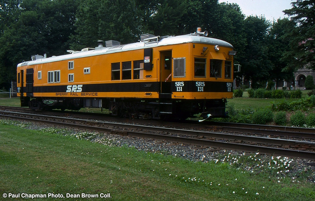 SRS 131 is doing track inspection on the CP Hamilton Sub heading South.