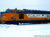 ONT FP7A 2001 with ONT GP38-2 1802 at Cochrane, ON.