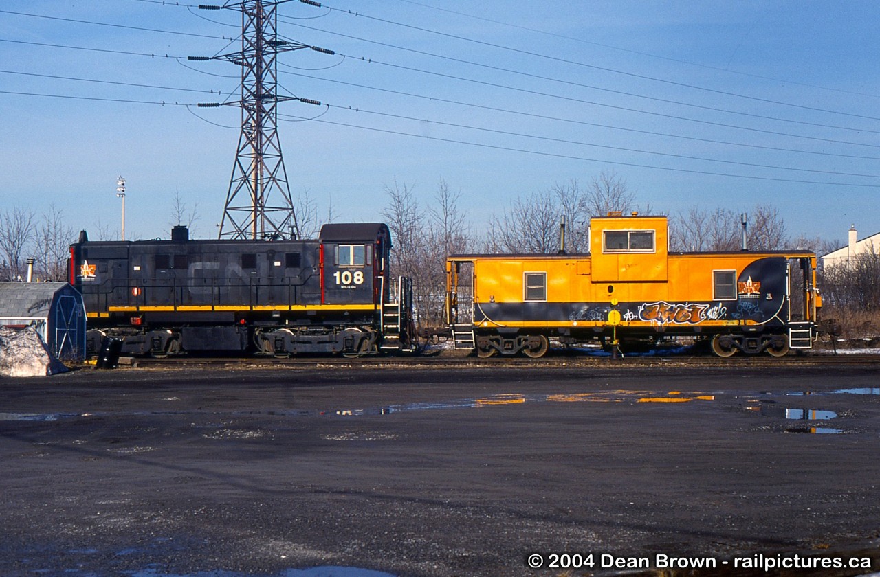 TRRY S-13 108 and caboose at Merritton.