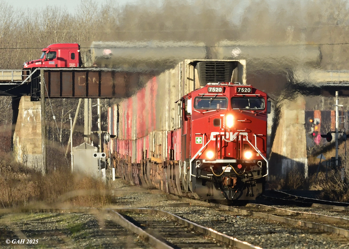 Over and Under coming into Westfort on approach to Neebing Avenue.