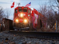 The band is playing, the crew takes a break...in their Santa hats as another Christmas tradition plays out in Galt.  