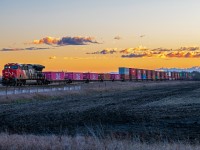 An early morning East bound departure for the CN. Making their way through Glass Manitoba on the way to North West Ontario (and beyond).
